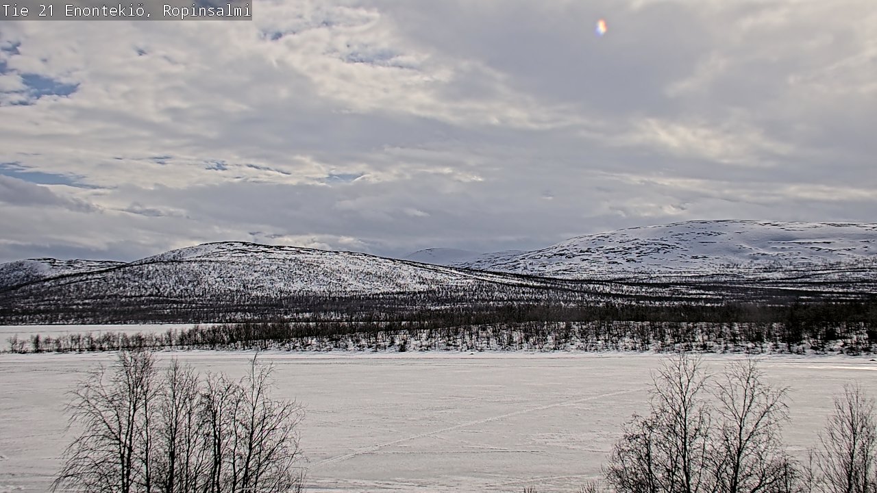 Weather Camera Image Road 21 Enontekiö, Ropinsalmi, Enontekiö, Lappi
