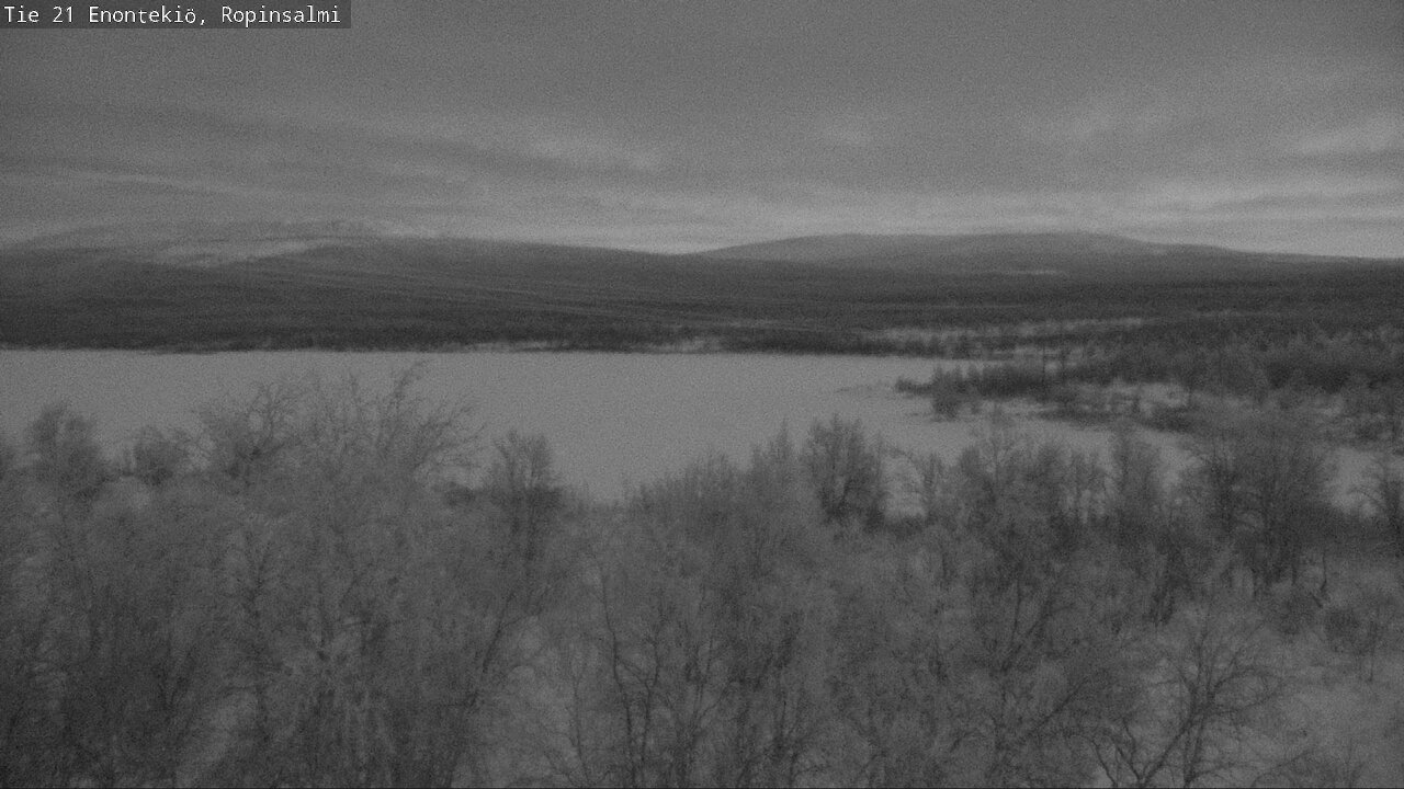 Weather Camera Image Väg 21 Enontekiö, Ropinsalmi, Enontekiö, Lappi