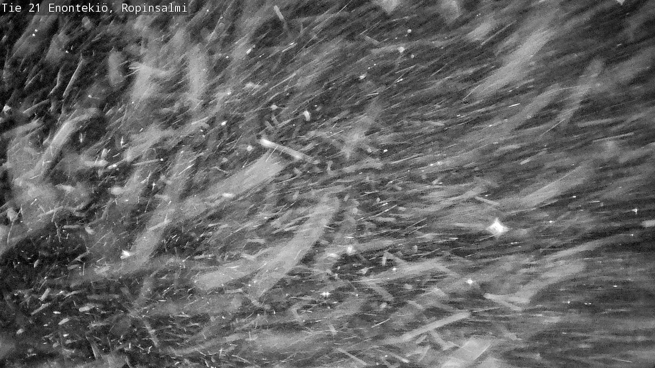 Weather Camera Image Väg 21 Enontekiö, Ropinsalmi, Enontekiö, Lappi