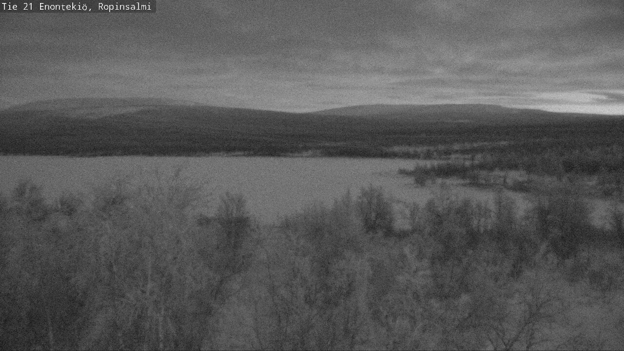 Weather Camera Image Väg 21 Enontekiö, Ropinsalmi, Enontekiö, Lappi