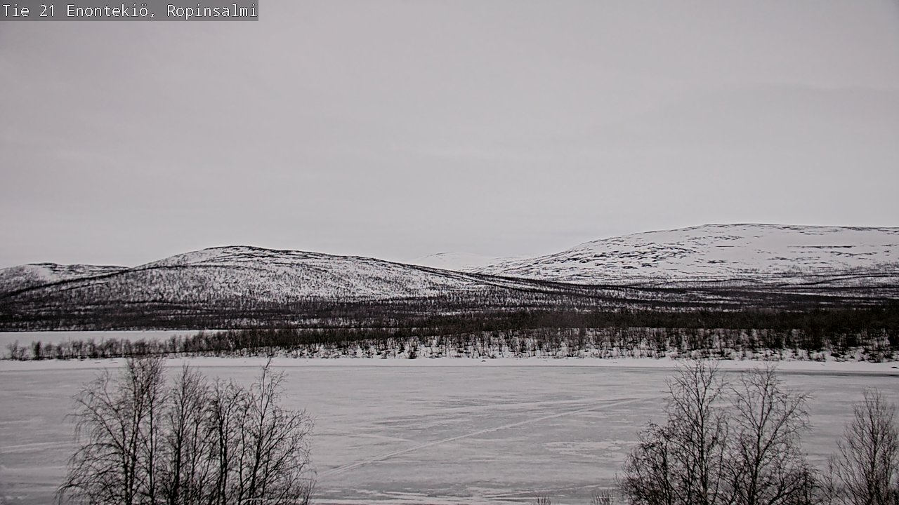 Weather Camera Image Väg 21 Enontekiö, Ropinsalmi, Enontekiö, Lappi