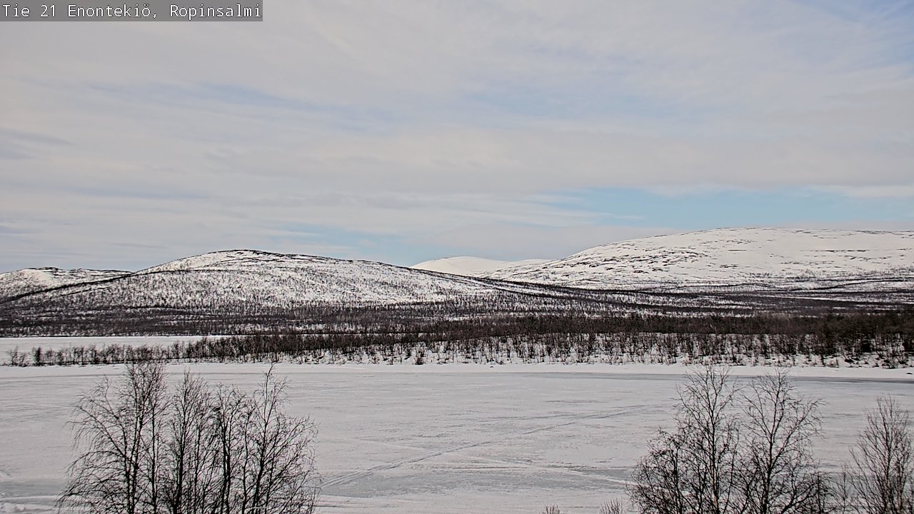 Weather Camera Image Road 21 Enontekiö, Ropinsalmi, Enontekiö, Lappi