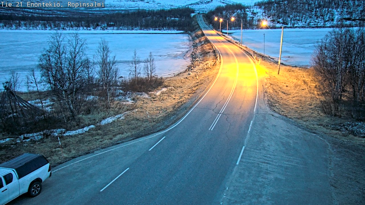 Kelikamerat Kuva Tie 21 Enontekiö, Ropinsalmi, Enontekiö, Lappi
