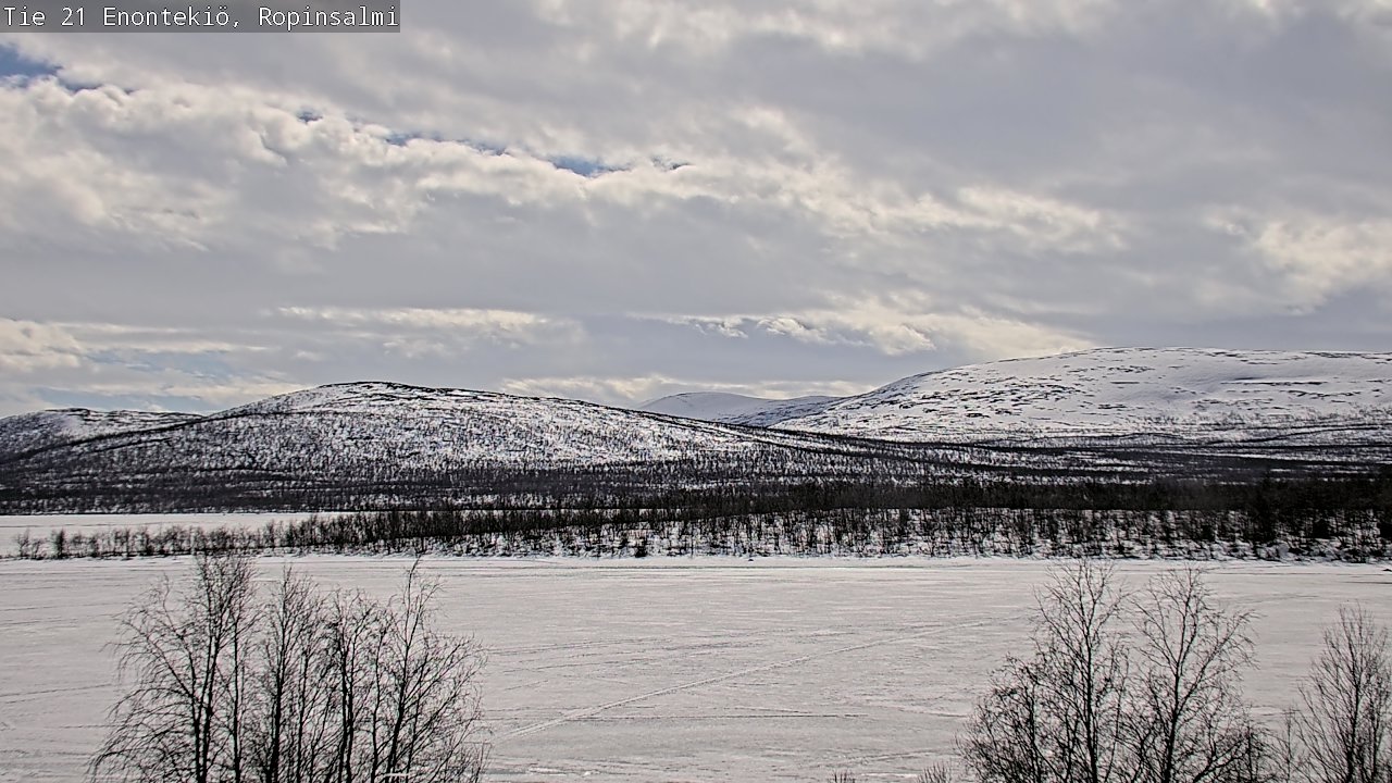 Weather Camera Image Road 21 Enontekiö, Ropinsalmi, Enontekiö, Lappi