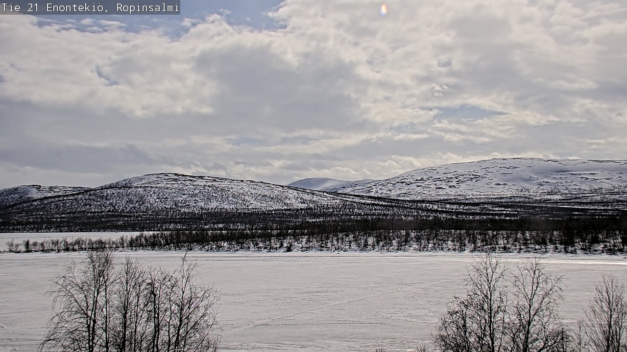 Weather Camera Image Road 21 Enontekiö, Ropinsalmi, Enontekiö, Lappi