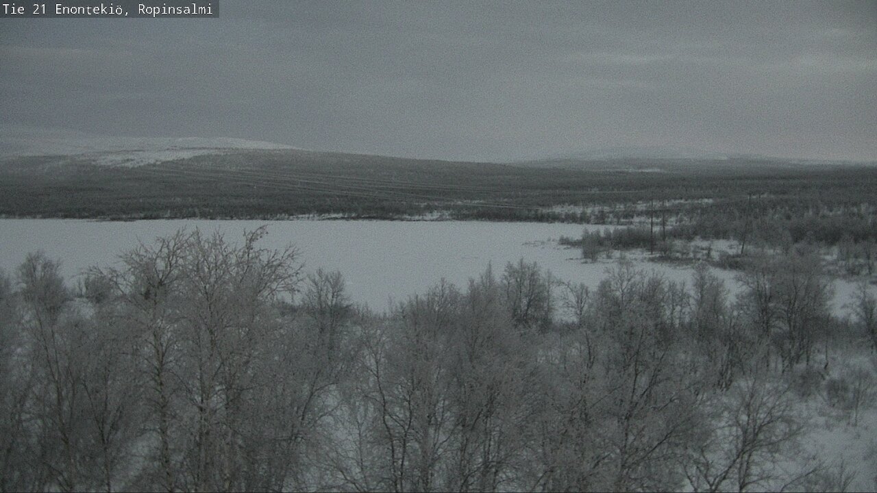Weather Camera Image Väg 21 Enontekiö, Ropinsalmi, Enontekiö, Lappi