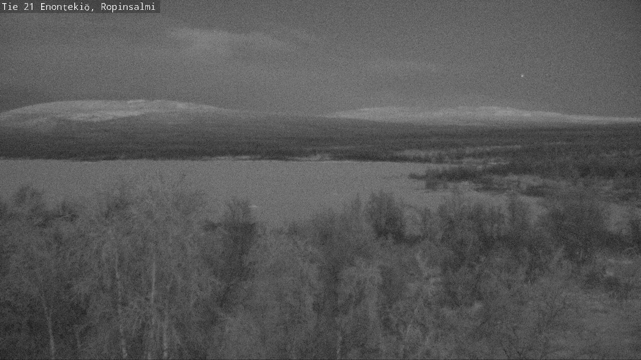 Weather Camera Image Väg 21 Enontekiö, Ropinsalmi, Enontekiö, Lappi