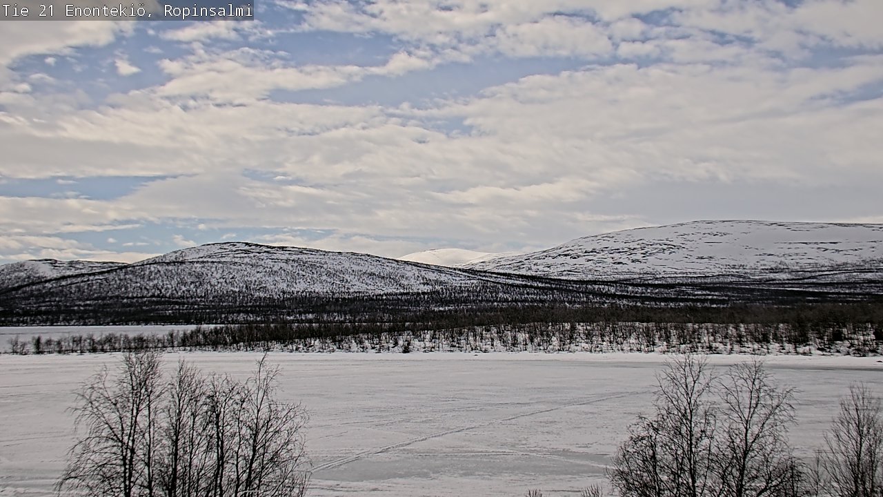 Weather Camera Image Road 21 Enontekiö, Ropinsalmi, Enontekiö, Lappi