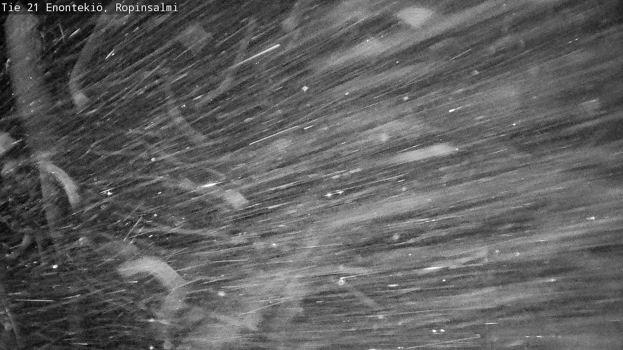 Weather Camera Image Väg 21 Enontekiö, Ropinsalmi, Enontekiö, Lappi