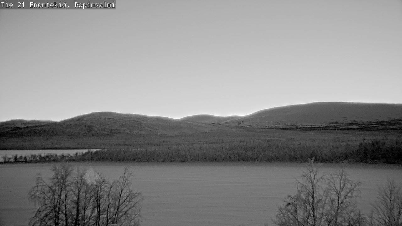 Weather Camera Image Road 21 Enontekiö, Ropinsalmi, Enontekiö, Lappi