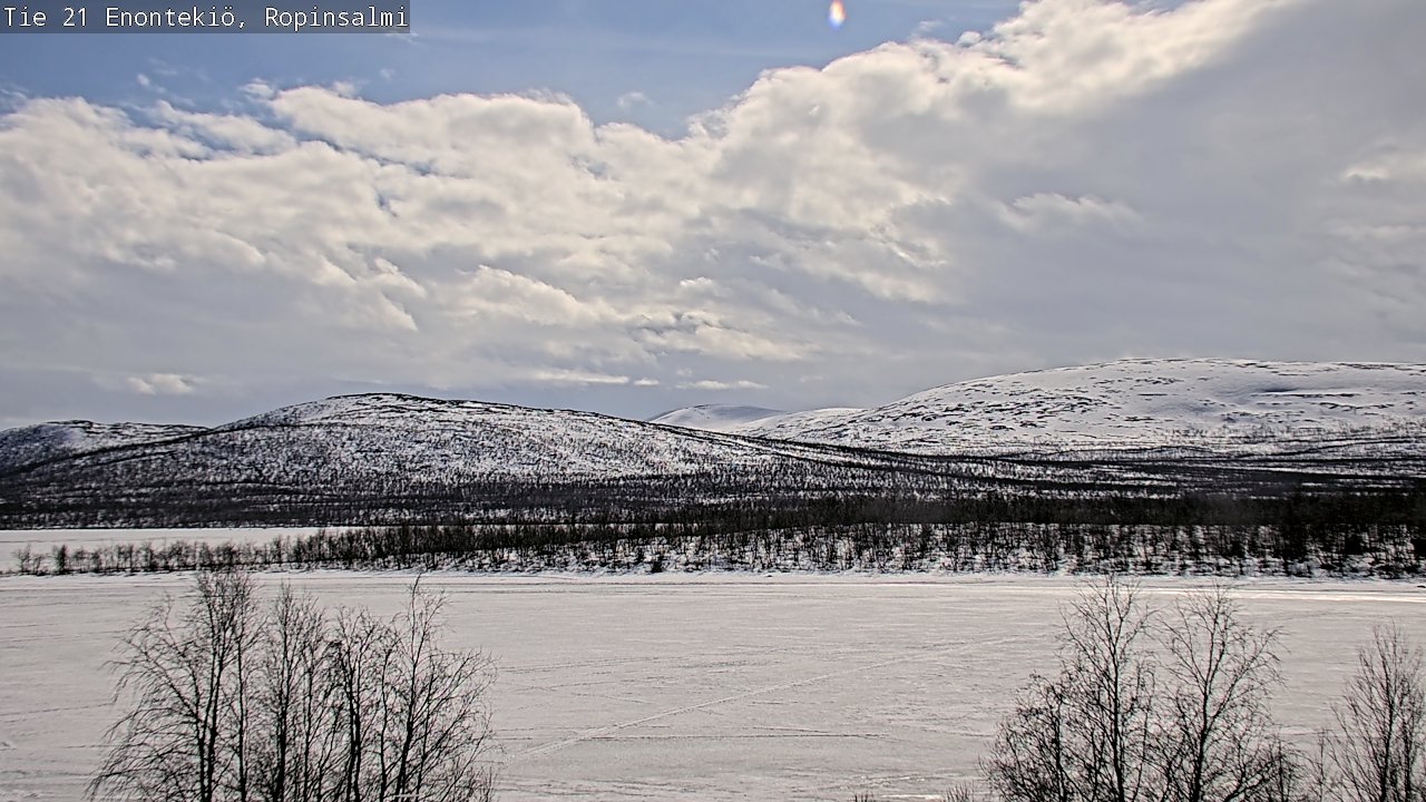 Weather Camera Image Road 21 Enontekiö, Ropinsalmi, Enontekiö, Lappi