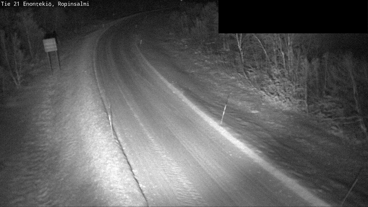 Weather Camera Image Väg 21 Enontekiö, Ropinsalmi, Enontekiö, Lappi