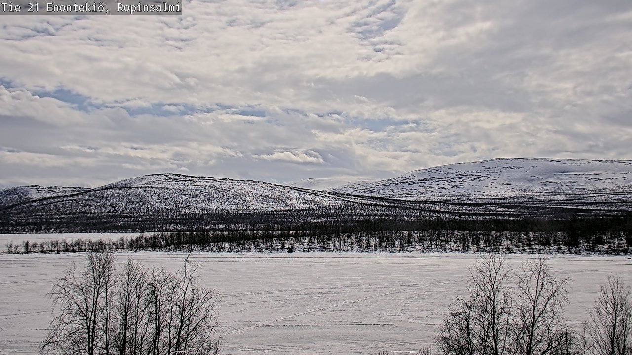 Weather Camera Image Road 21 Enontekiö, Ropinsalmi, Enontekiö, Lappi