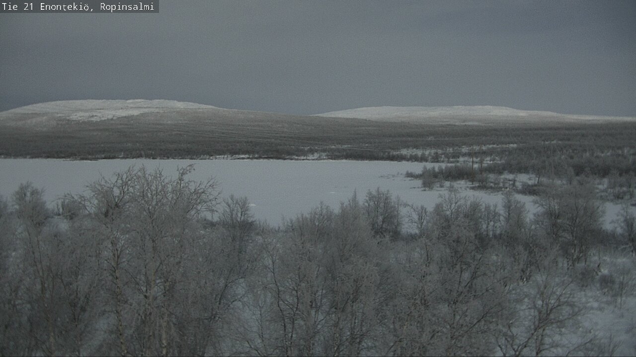 Weather Camera Image Road 21 Enontekiö, Ropinsalmi, Enontekiö, Lappi
