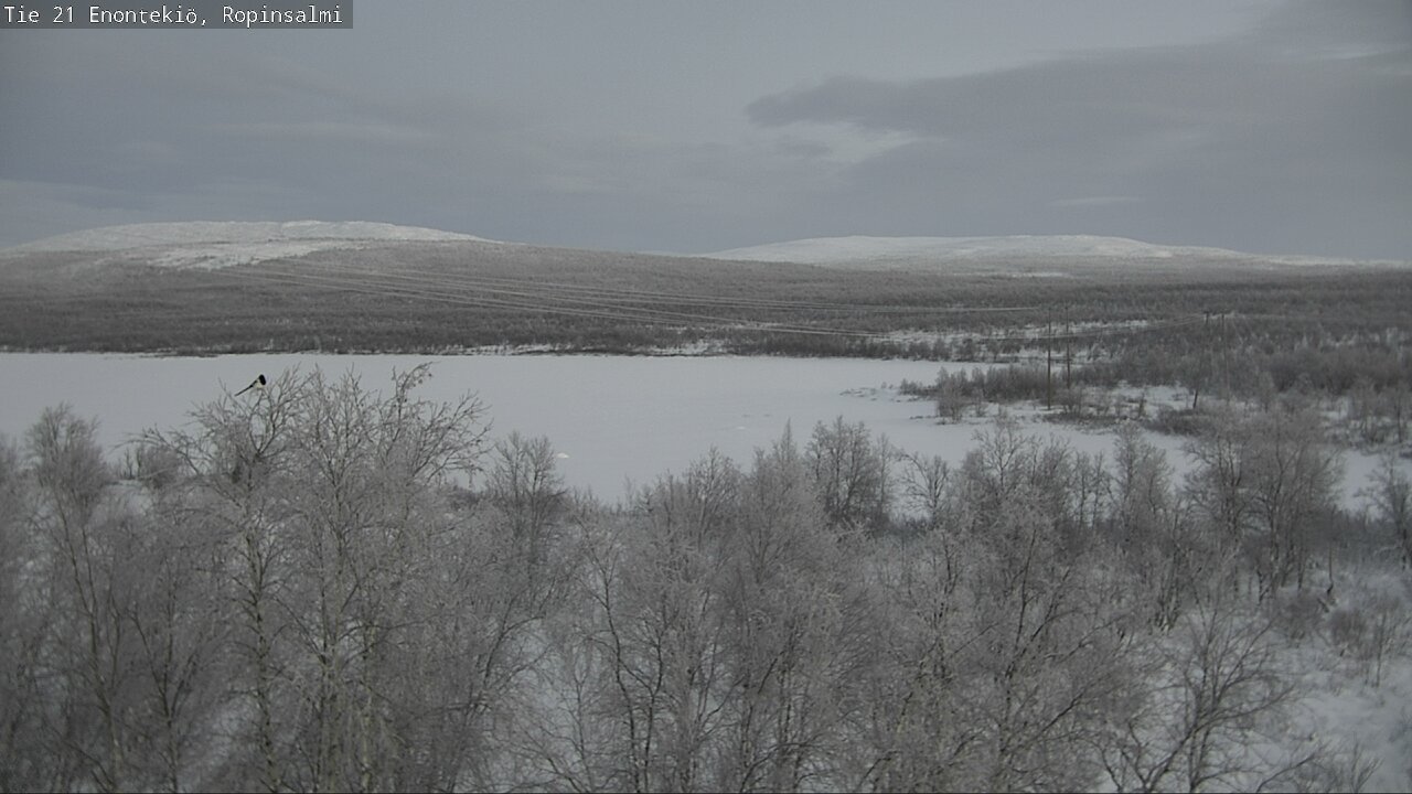 Weather Camera Image Väg 21 Enontekiö, Ropinsalmi, Enontekiö, Lappi