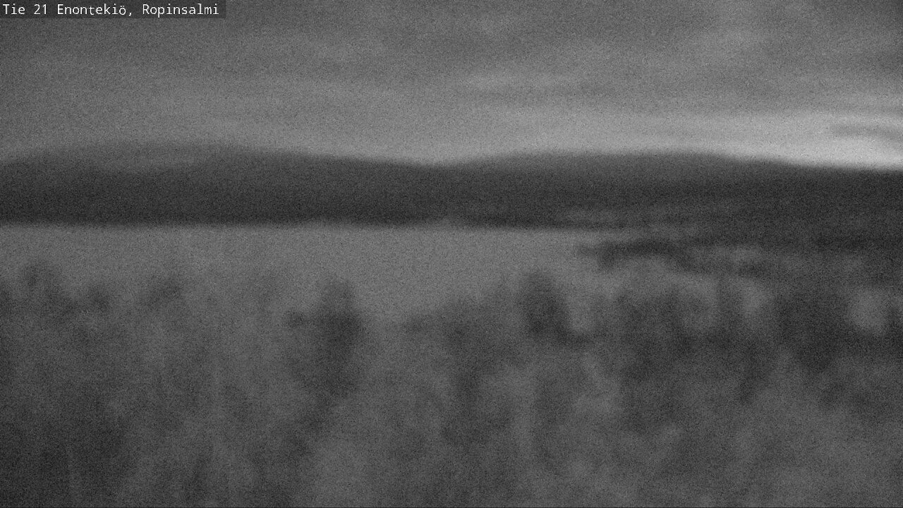 Weather Camera Image Väg 21 Enontekiö, Ropinsalmi, Enontekiö, Lappi