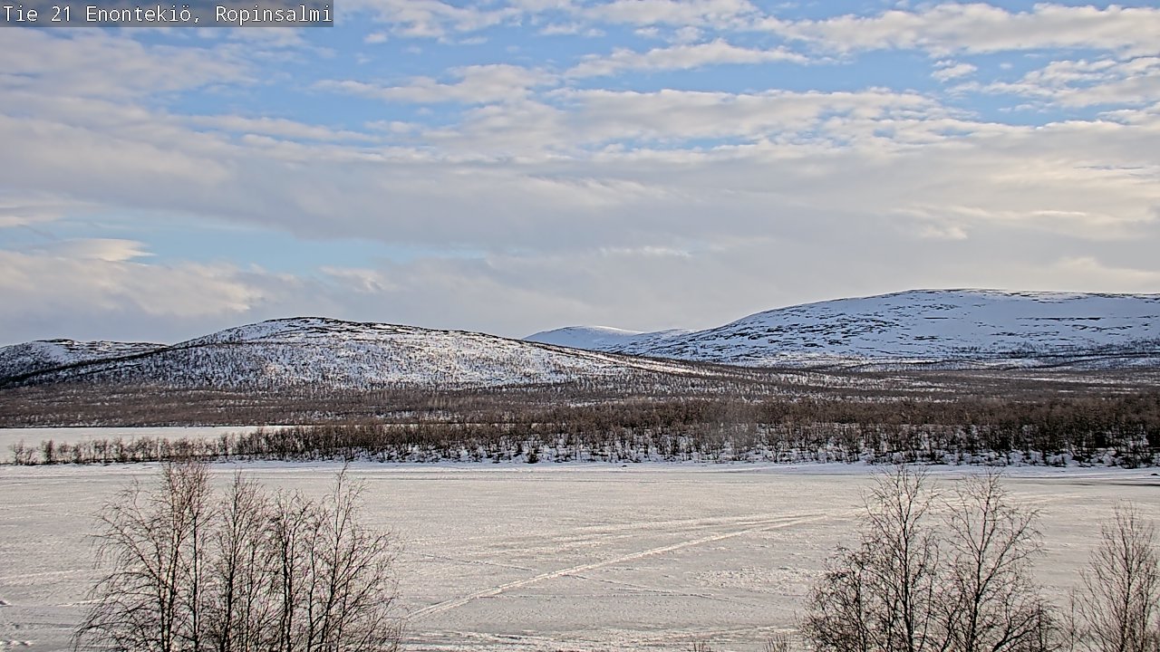 Weather Camera Image Road 21 Enontekiö, Ropinsalmi, Enontekiö, Lappi
