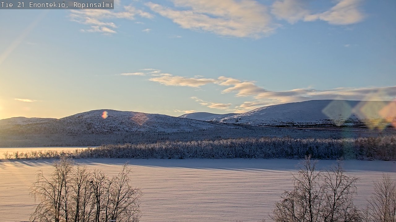 Kelikamerat Kuva Tie 21 Enontekiö, Ropinsalmi, Enontekiö, Lappi
