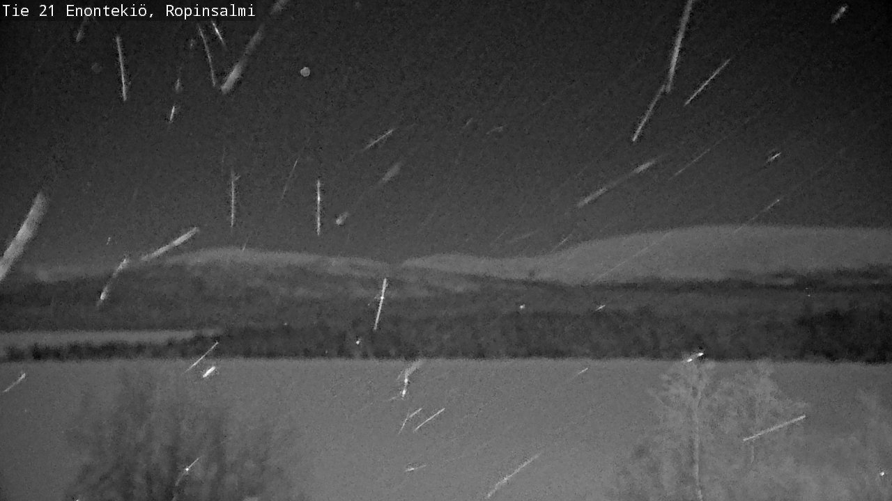 Weather Camera Image Road 21 Enontekiö, Ropinsalmi, Enontekiö, Lappi