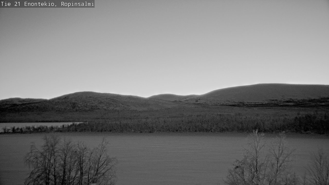 Weather Camera Image Road 21 Enontekiö, Ropinsalmi, Enontekiö, Lappi