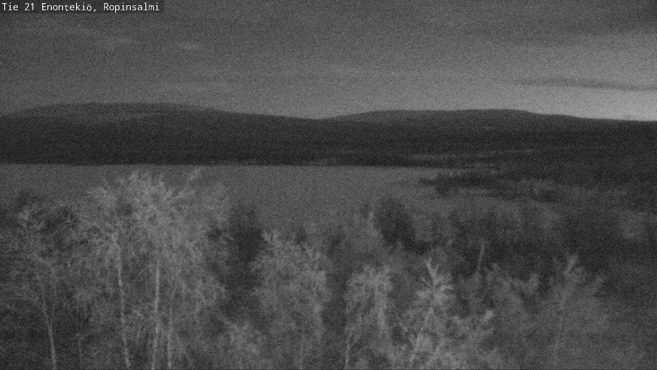 Weather Camera Image Väg 21 Enontekiö, Ropinsalmi, Enontekiö, Lappi