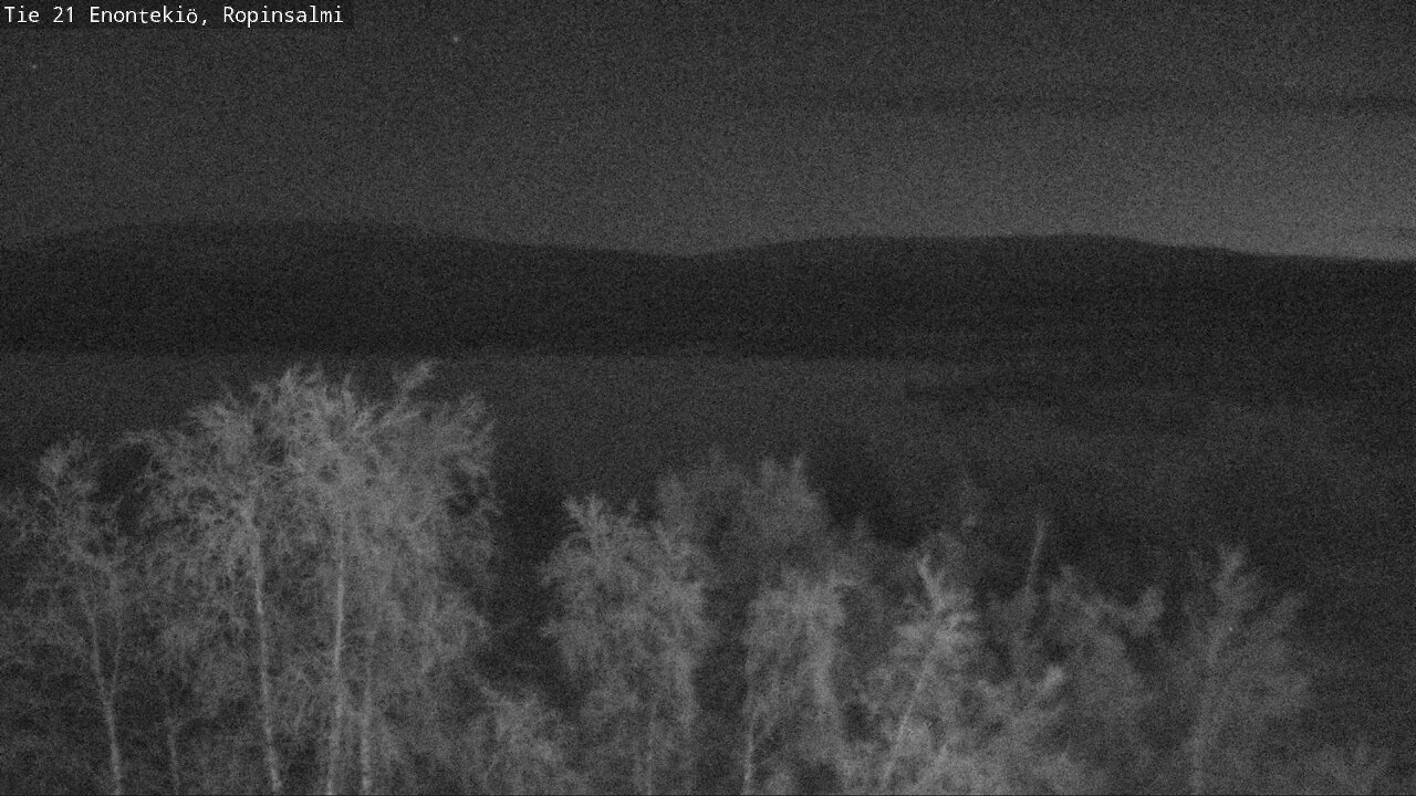 Weather Camera Image Väg 21 Enontekiö, Ropinsalmi, Enontekiö, Lappi