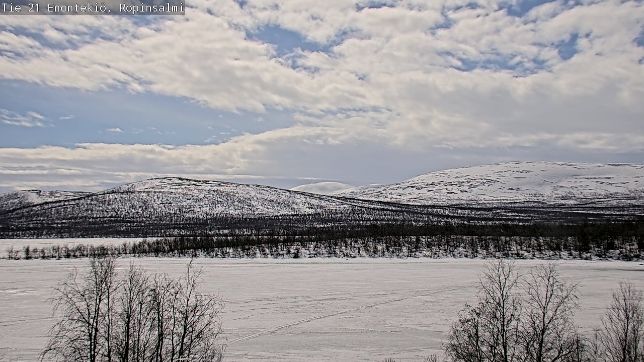 Weather Camera Image Road 21 Enontekiö, Ropinsalmi, Enontekiö, Lappi