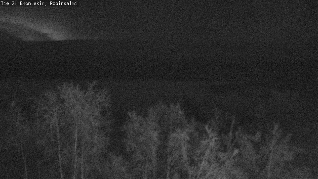 Weather Camera Image Väg 21 Enontekiö, Ropinsalmi, Enontekiö, Lappi