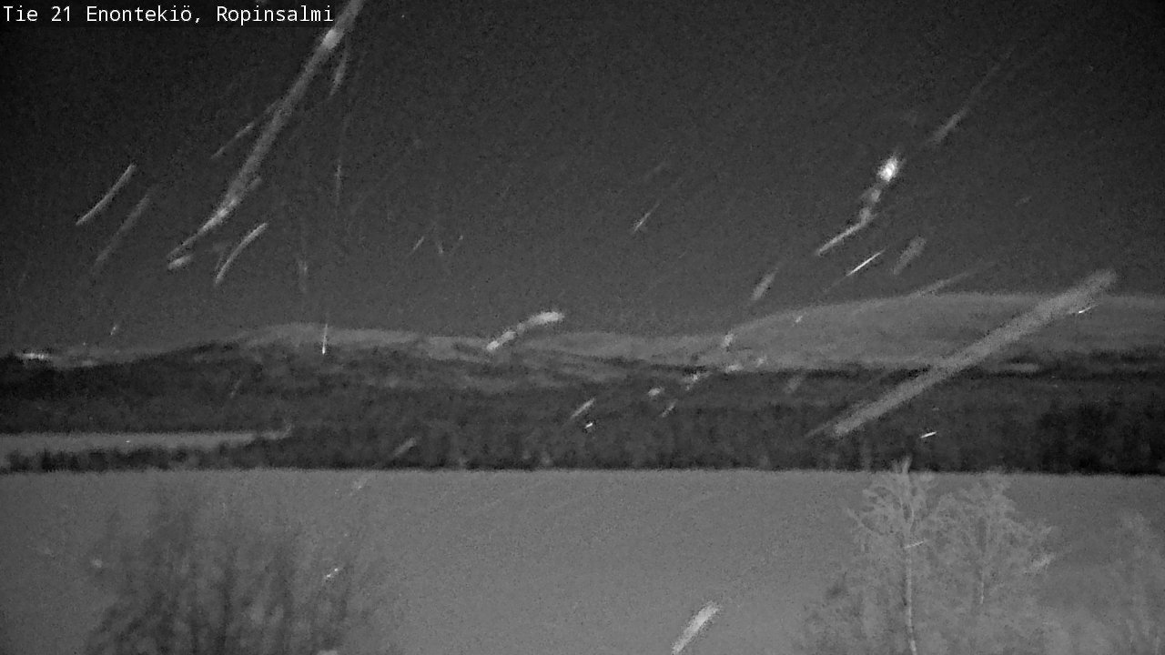 Weather Camera Image Väg 21 Enontekiö, Ropinsalmi, Enontekiö, Lappi