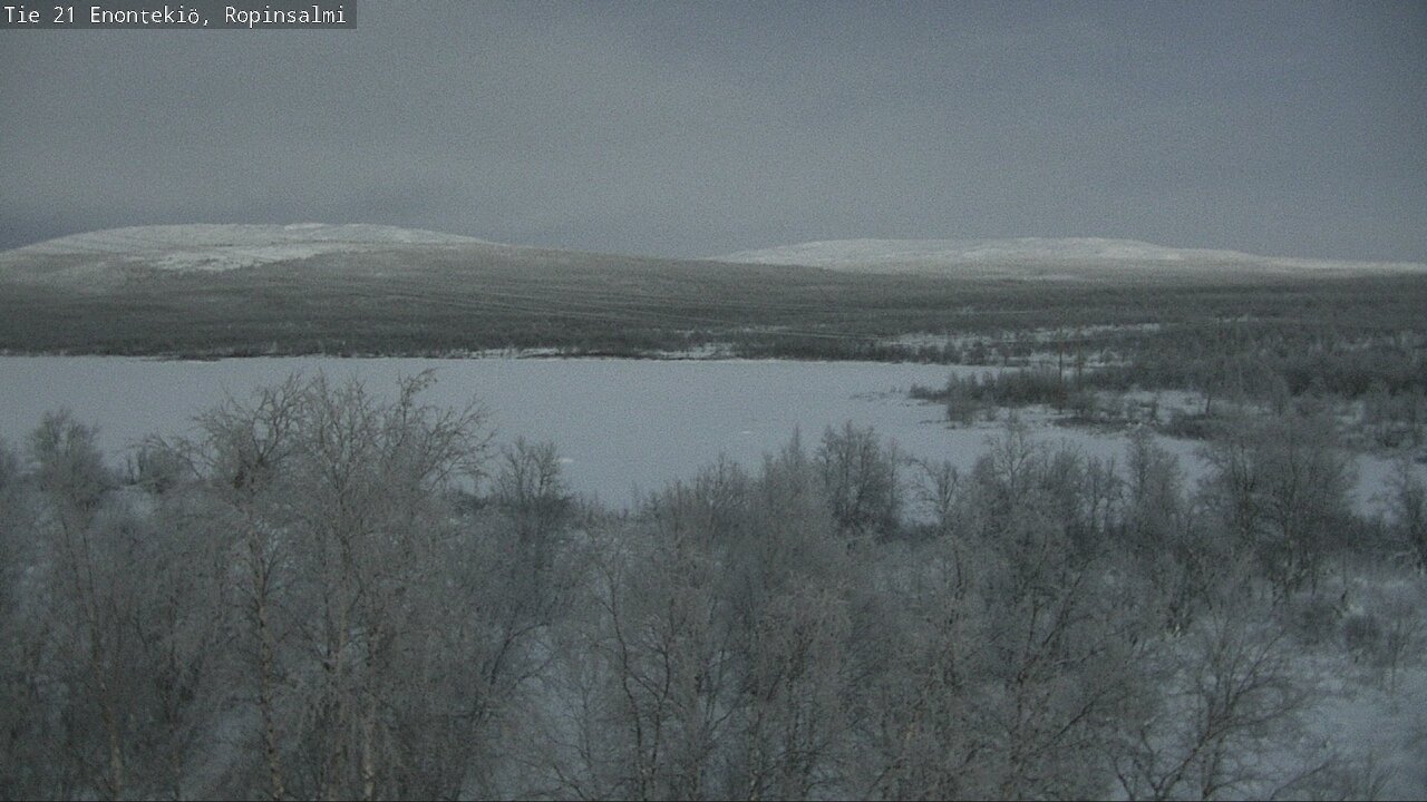 Weather Camera Image Road 21 Enontekiö, Ropinsalmi, Enontekiö, Lappi