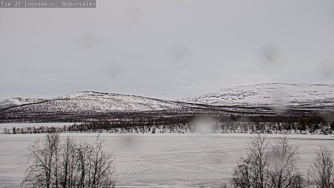 Weather Camera Image Road 21 Enontekiö, Ropinsalmi, Enontekiö, Lappi