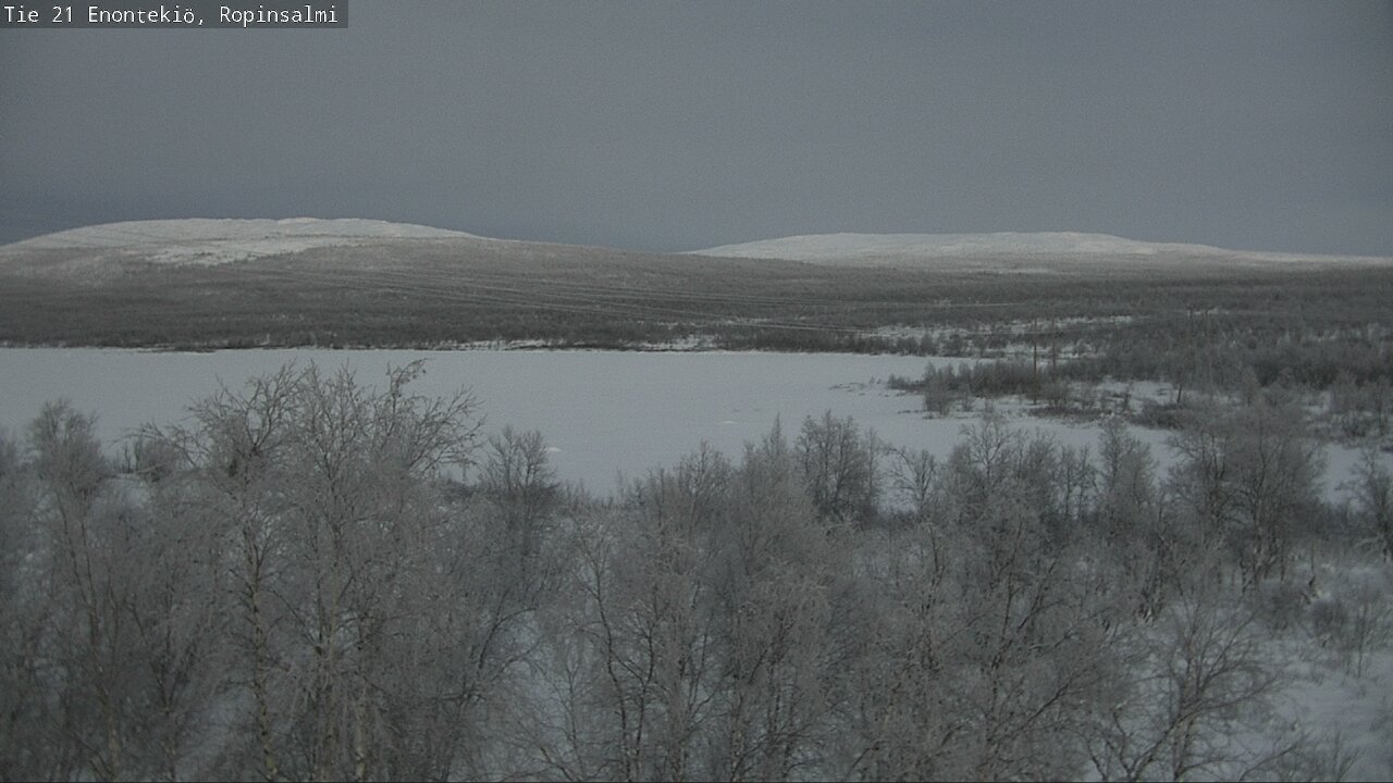 Weather Camera Image Road 21 Enontekiö, Ropinsalmi, Enontekiö, Lappi