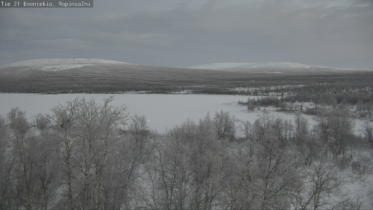 Weather Camera Image Väg 21 Enontekiö, Ropinsalmi, Enontekiö, Lappi