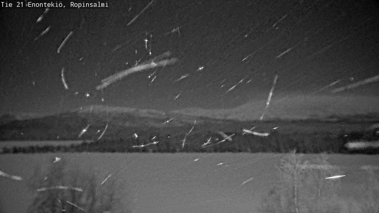 Weather Camera Image Väg 21 Enontekiö, Ropinsalmi, Enontekiö, Lappi