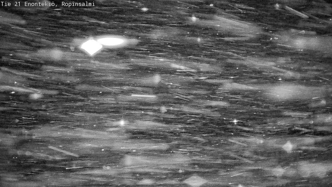 Weather Camera Image Väg 21 Enontekiö, Ropinsalmi, Enontekiö, Lappi