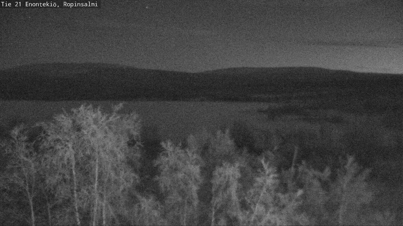 Weather Camera Image Väg 21 Enontekiö, Ropinsalmi, Enontekiö, Lappi