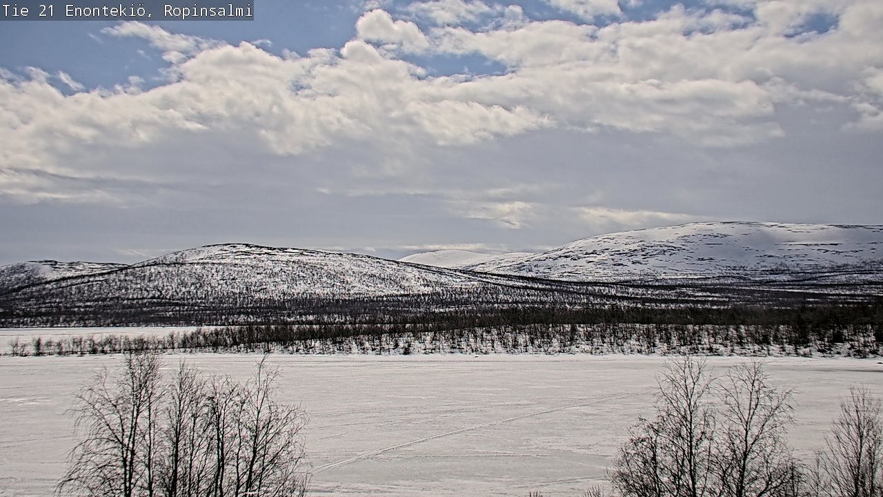 Weather Camera Image Road 21 Enontekiö, Ropinsalmi, Enontekiö, Lappi