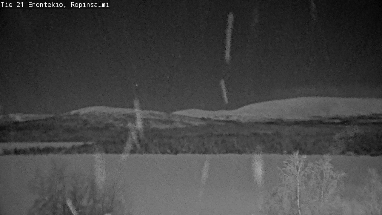 Weather Camera Image Road 21 Enontekiö, Ropinsalmi, Enontekiö, Lappi