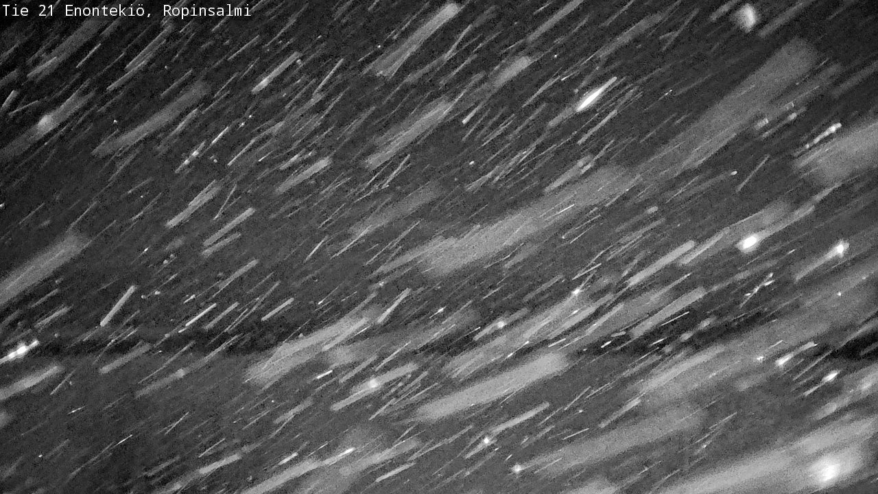 Weather Camera Image Väg 21 Enontekiö, Ropinsalmi, Enontekiö, Lappi