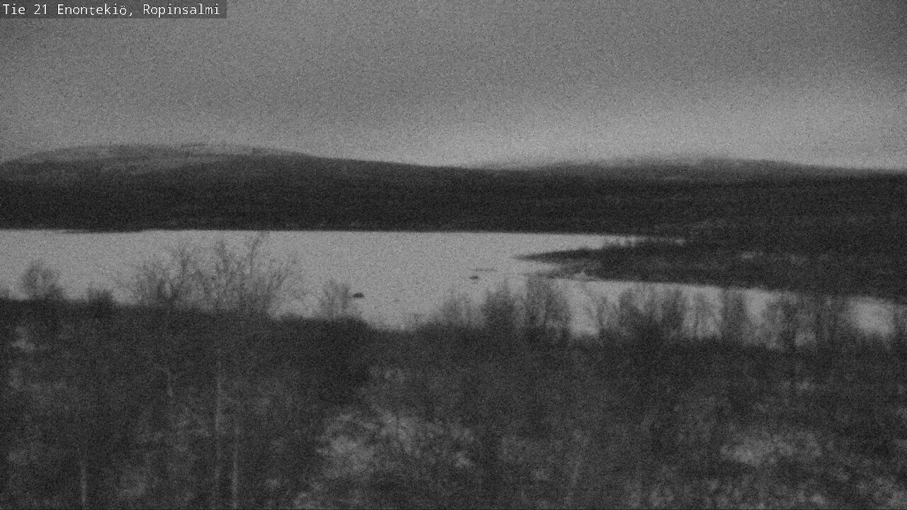 Weather Camera Image Väg 21 Enontekiö, Ropinsalmi, Enontekiö, Lappi