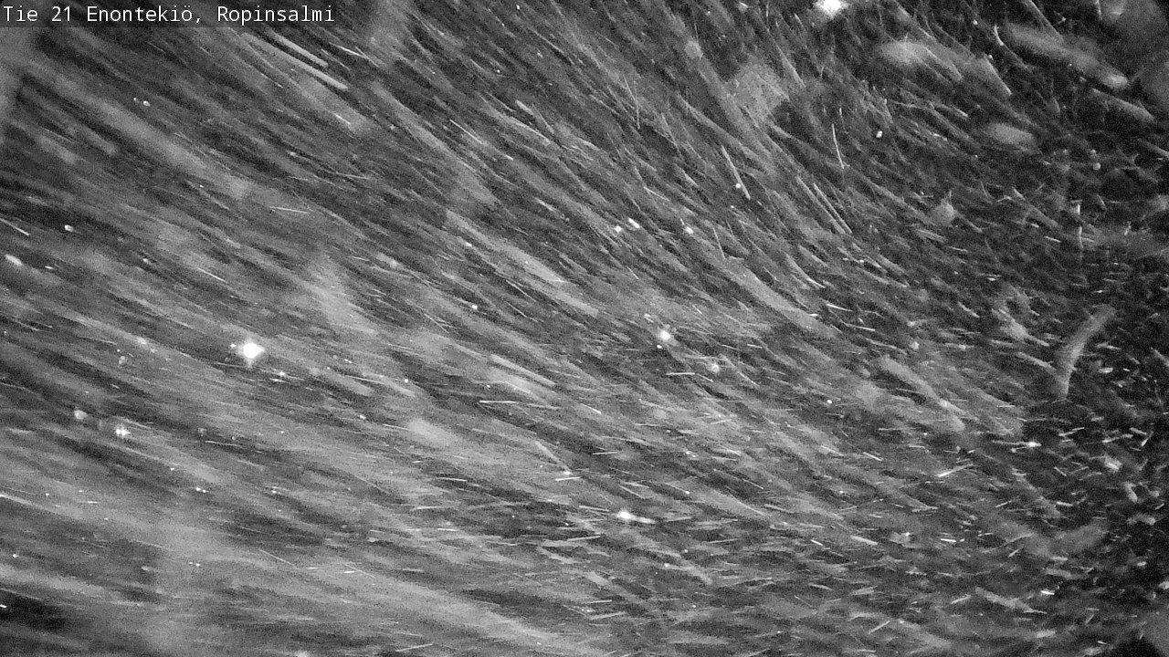 Weather Camera Image Väg 21 Enontekiö, Ropinsalmi, Enontekiö, Lappi