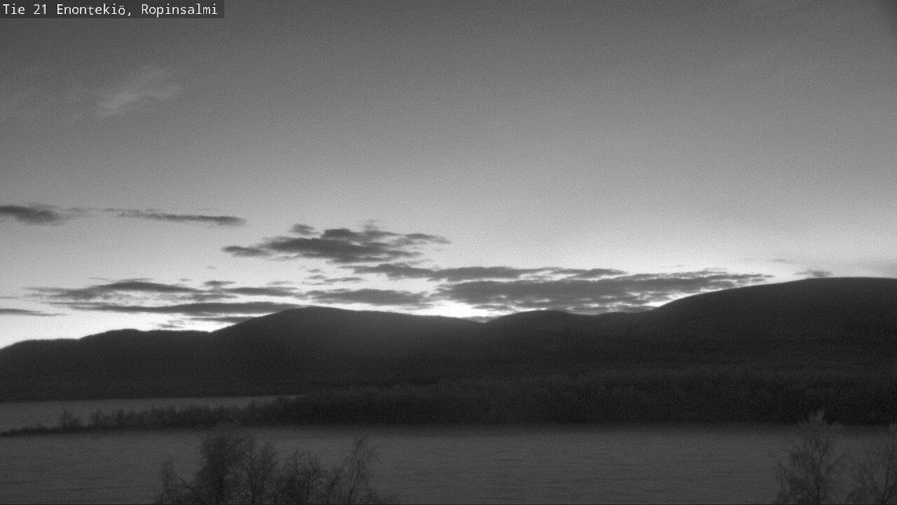 Weather Camera Image Väg 21 Enontekiö, Ropinsalmi, Enontekiö, Lappi