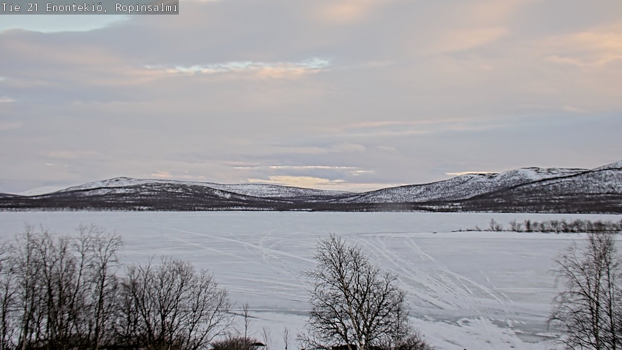Weather Camera Image Road 21 Enontekiö, Ropinsalmi, Enontekiö, Lappi