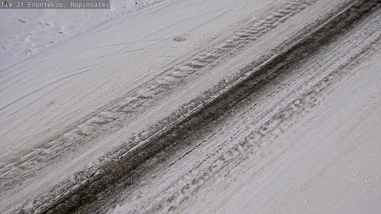 Weather Camera Image Road 21 Enontekiö, Ropinsalmi, Enontekiö, Lappi