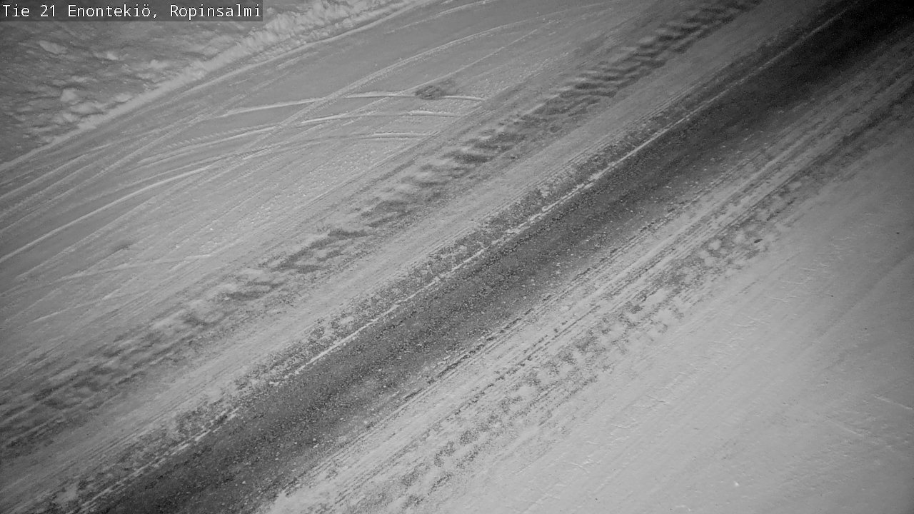 Weather Camera Image Road 21 Enontekiö, Ropinsalmi, Enontekiö, Lappi