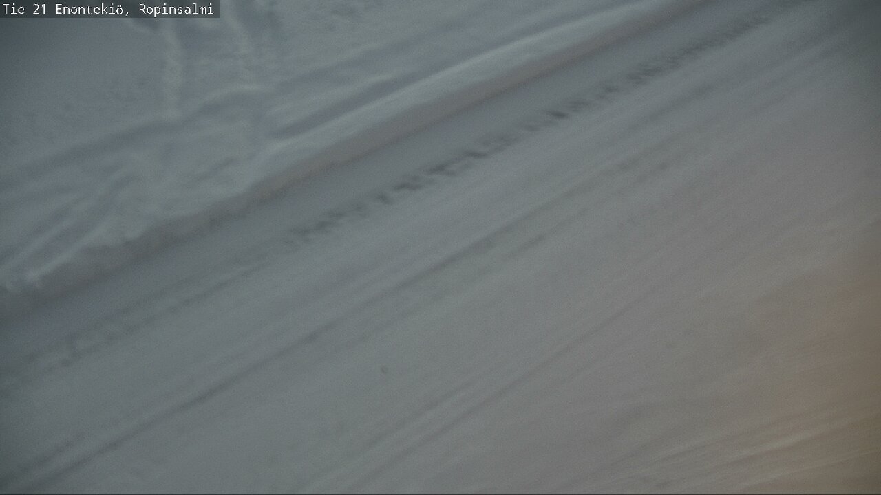 Weather Camera Image Road 21 Enontekiö, Ropinsalmi, Enontekiö, Lappi
