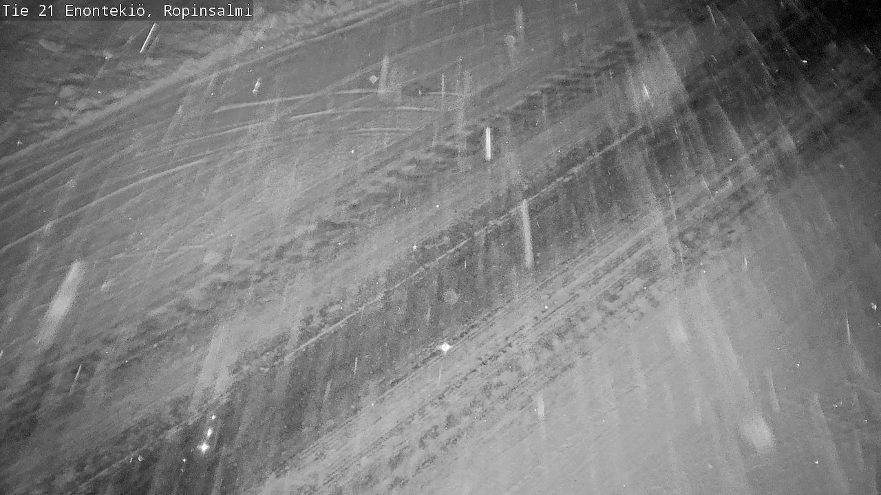 Weather Camera Image Väg 21 Enontekiö, Ropinsalmi, Enontekiö, Lappi