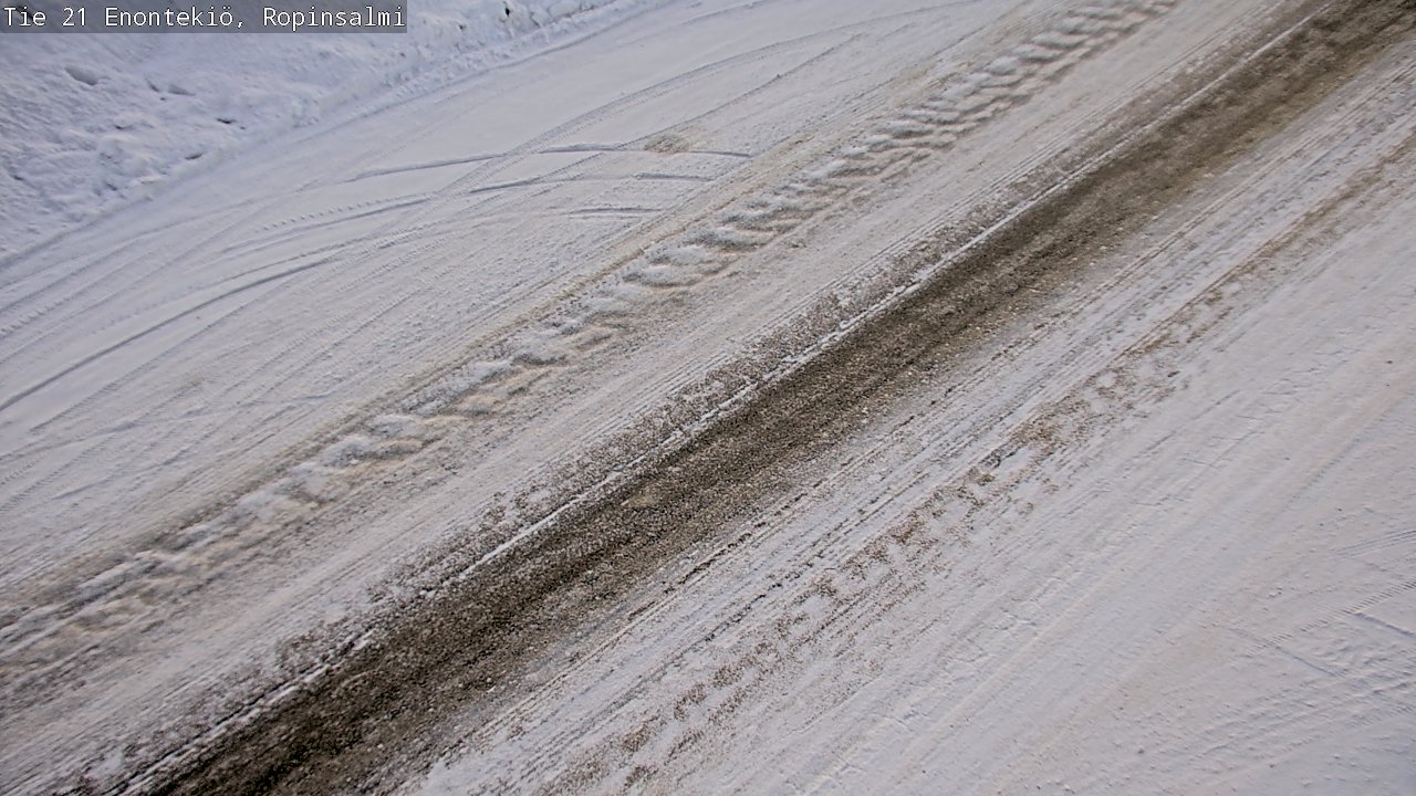 Weather Camera Image Road 21 Enontekiö, Ropinsalmi, Enontekiö, Lappi