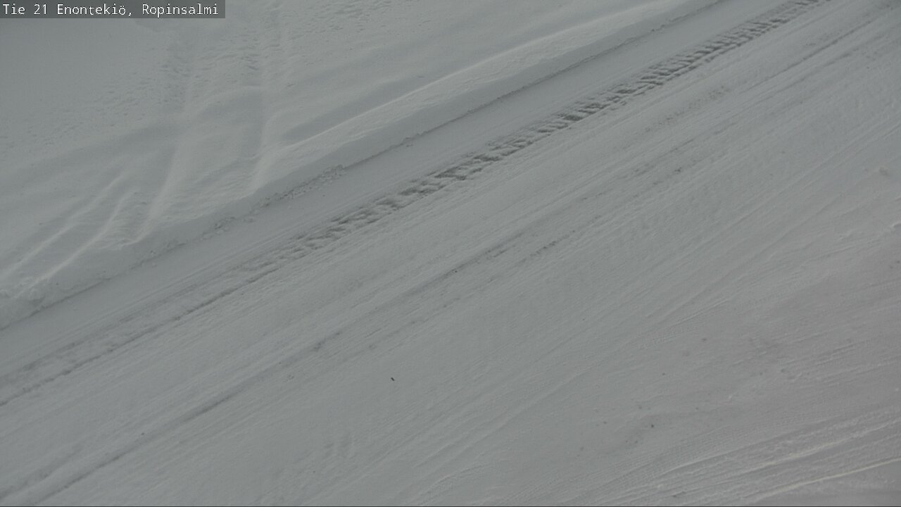 Weather Camera Image Road 21 Enontekiö, Ropinsalmi, Enontekiö, Lappi