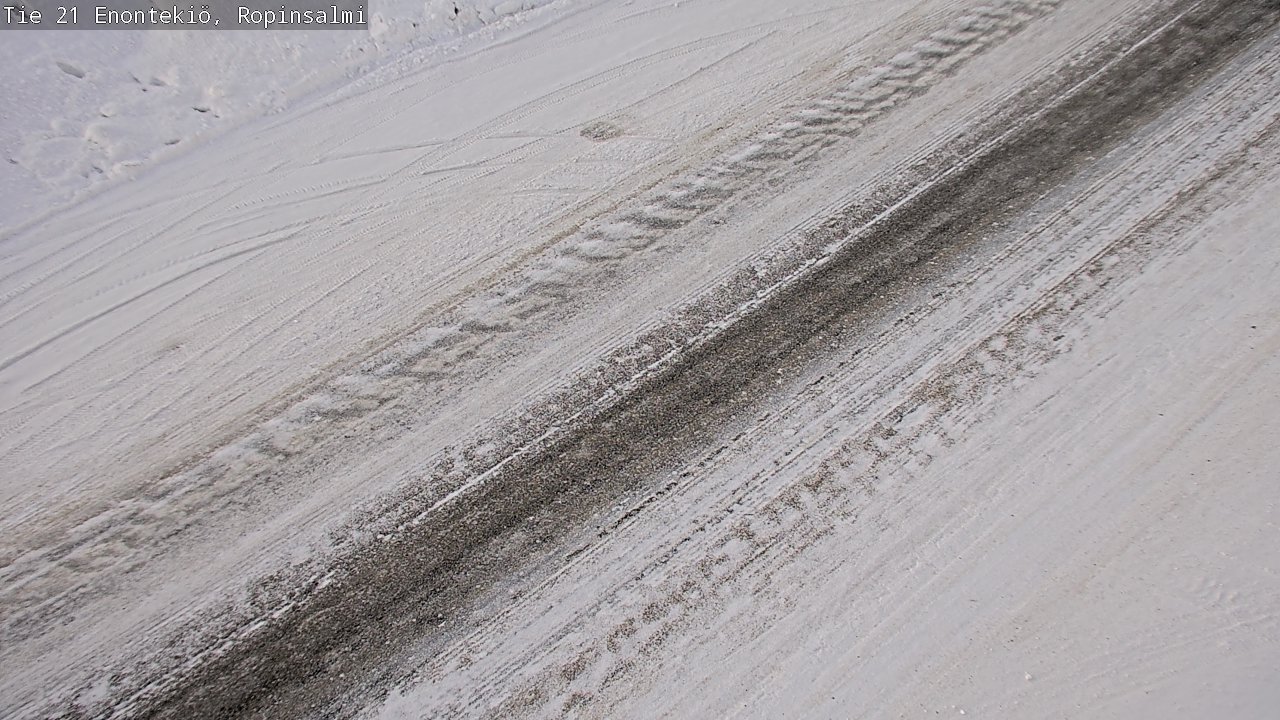 Weather Camera Image Road 21 Enontekiö, Ropinsalmi, Enontekiö, Lappi